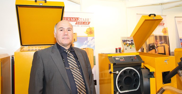 First time exhibitor Matsios Christodoulos, CEO, Thermostahl Solar, a Greek boiler, stove and fireplace manufacturer with a range of solar, biomass and conventional fossil fuel appliances. – It’s been a learning experience, we’ve found out that we are very competitive on certain markets.