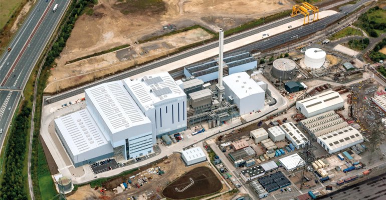 Like Ferrybridge 1 (FM1), FM2 waste-to-energy (WTE) plant in Knottingley, West Yorkshire, UK, will be run with Valmet's automation technology (image courtesy Multifuel Energy Ltd).