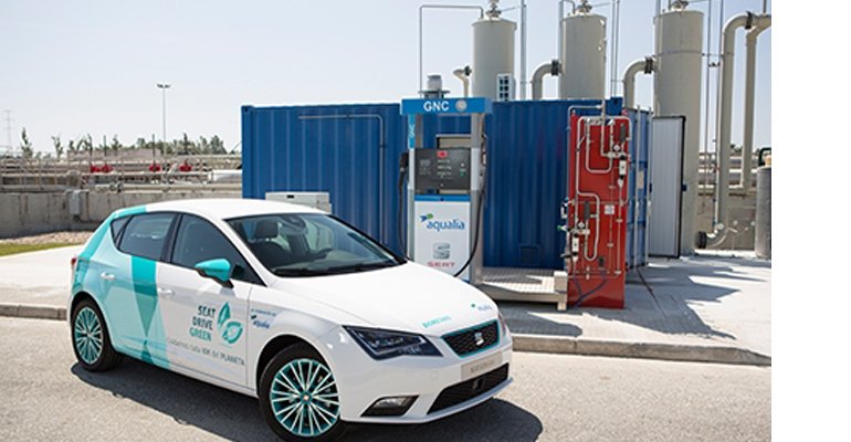 SEAT has provided Aqualia with two SEAT Leon TGI vehicles to conduct the necessary testing with the biomethane obtained from the Jerez de la Frontera wastewater treatment plant (WWTP) to confirm and verify the entire production chain until the fuel is obtained and used (photo courtesy Volkswagen Group).