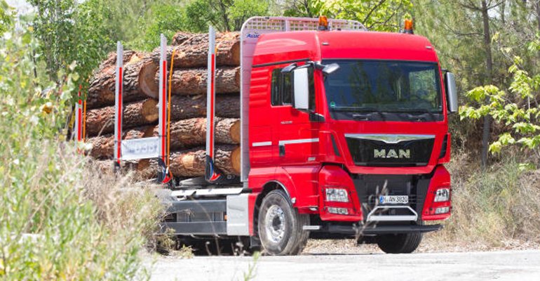 MAN it's a big timber truck - the largest logging truck model from MAN will be on show at Elmia Wood 7 - 10 June 2017 (photo courtesy MAN).