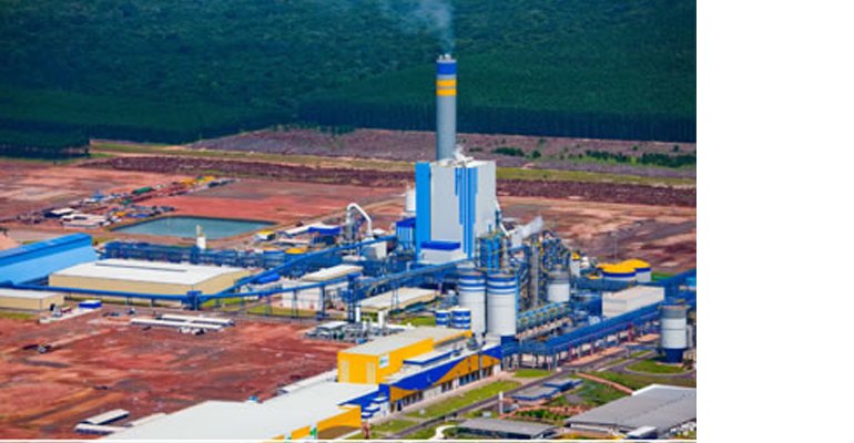 Opened in 2009, Fibria's Três Lagoas mill in Mato Grosso do Sul State has a production capacity of 1.3 million tonnes of eucalyptus pulp per annum. A second line is scheduled to open in September this year (photo courtesy Fibria).