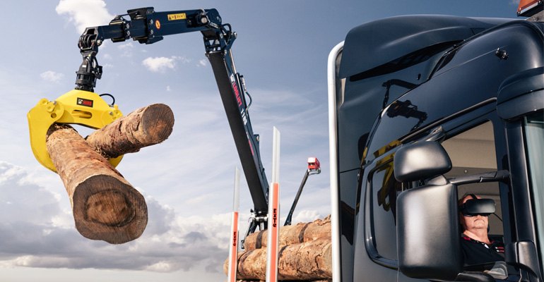 Hiab's HiVision VR application for timber hauliers is set to be a star attraction (photo courtesy Hiab).