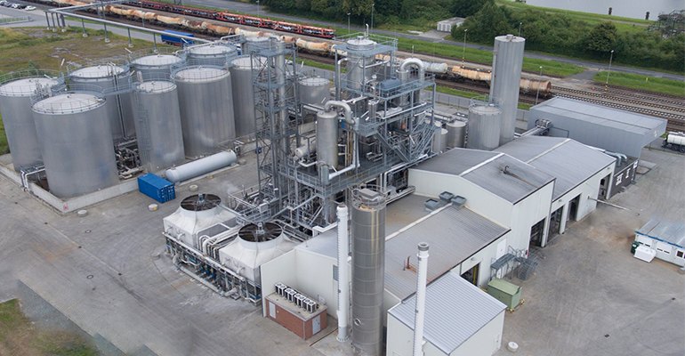 REG has completed upgrades to its Emden, Germany biodiesel refinery that will further improve the high-quality renewable fuel that is produced there primarily from used cooking oil (photo courtesy REG).