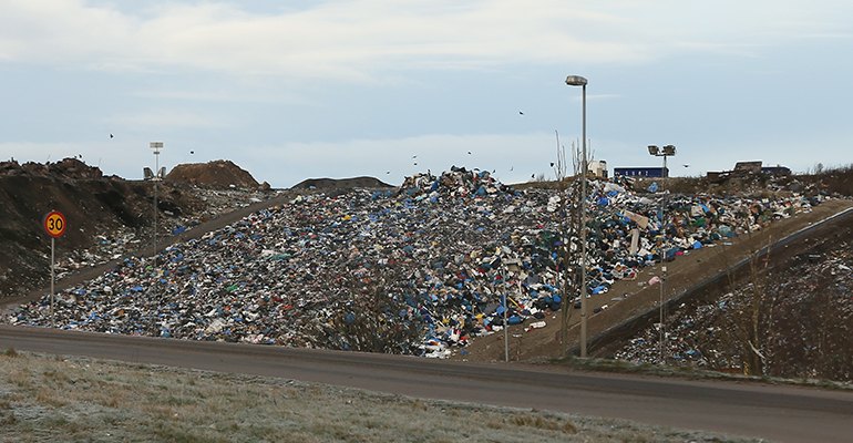 The Forsbacka municipal resource recovery and landfill site in Gävle, Sweden.