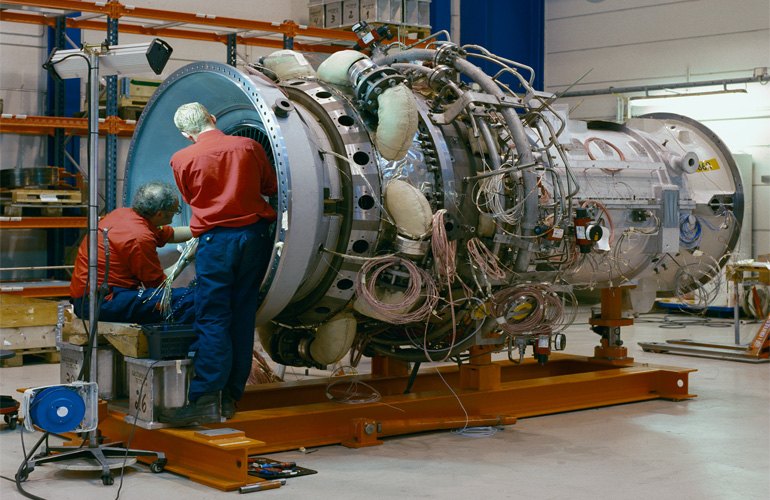 At its Finspång facility in Sweden, Siemens Industrial Turbomachinery (SIT) manufactures gas and steam turbines. An SGT-700 (GT10C) turbine in the workshop (photo courtesy SIT).