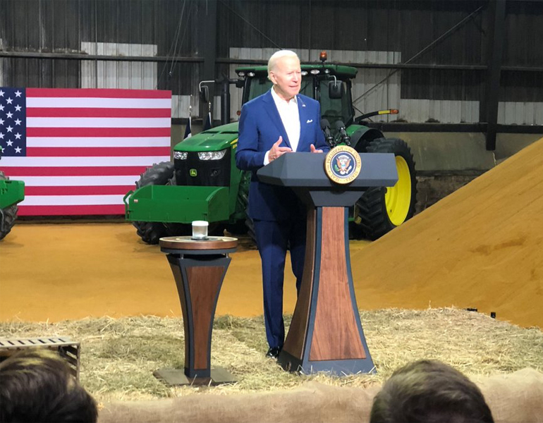 President Biden unveils steps to spur homegrown biofuels