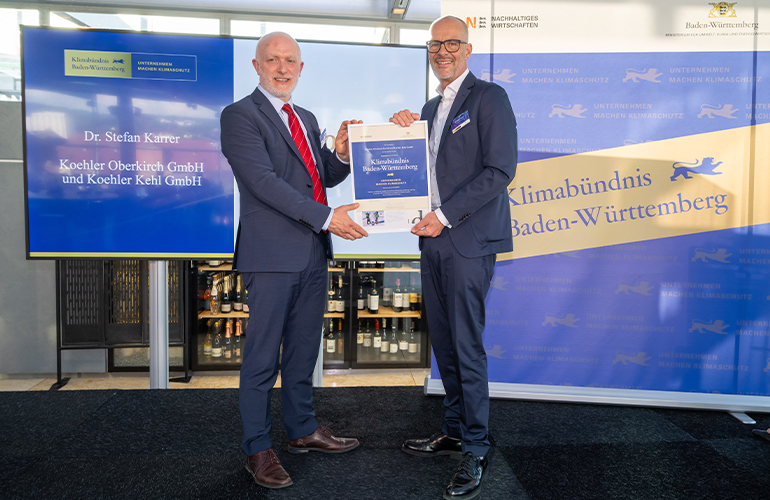 Koehler Paper joins Baden-Württemberg Climate Alliance