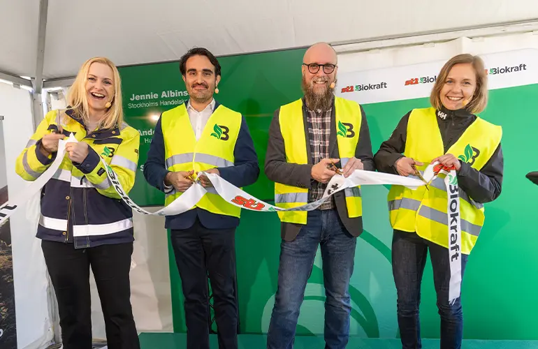 St1 Biokraft opens new gas pipeline